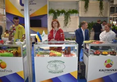 Yaryna Butenko of Ukraisvinprom. They export apples from Ukraine.